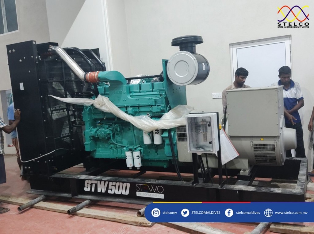 STELCO ge generator aaeku V. Thinadhoo aa engine gein hidhumaiy dheyn fashaifi