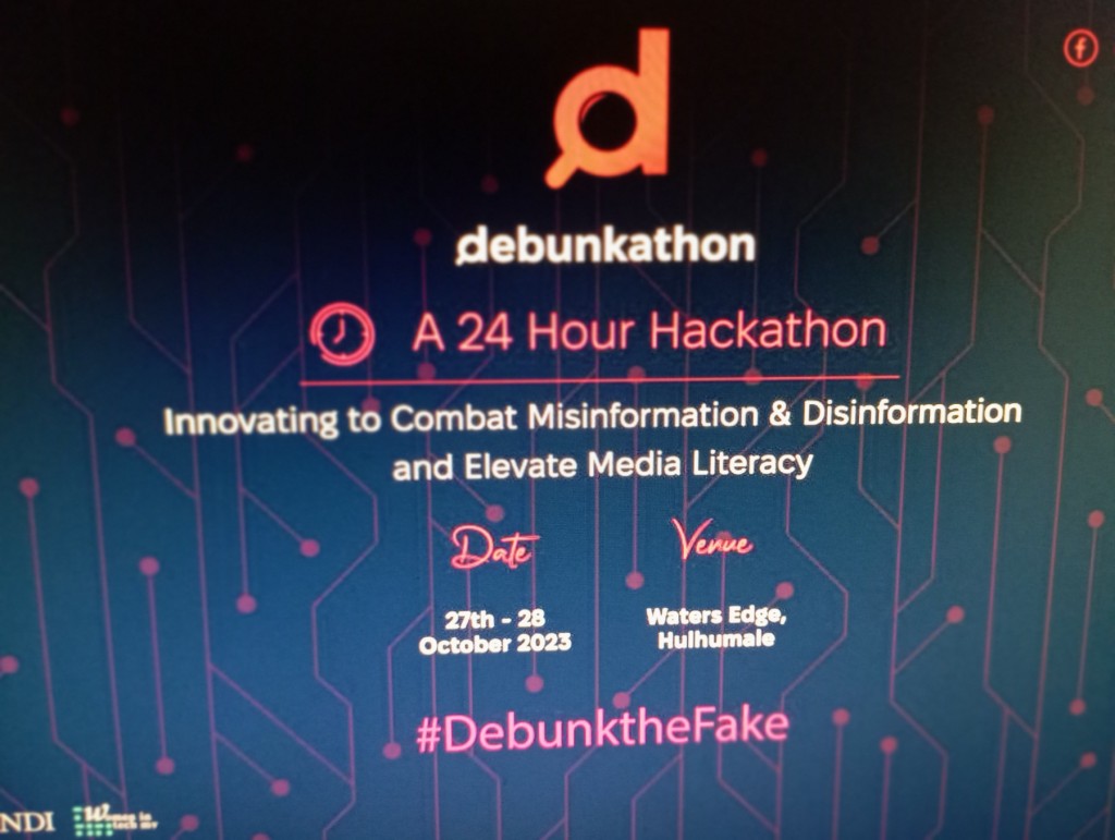 Media literacy aa behey gothun heyluntheri kuruvumah Women in Teck in hackathon eh baavvanee
