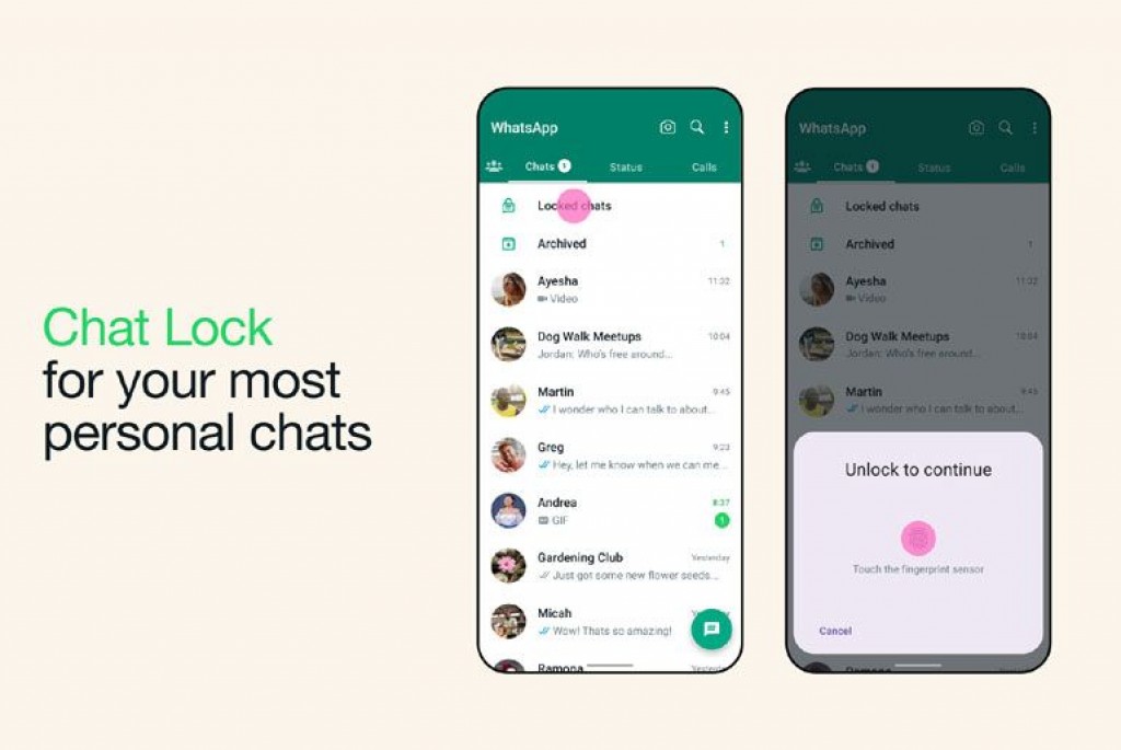 Whatsapp ah anehkkaaves bodu badhaleh, vakivaki message thah lock kureveygoiy hadhaifi