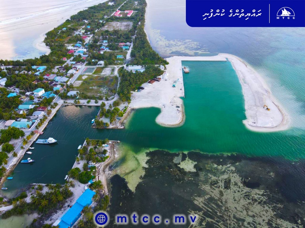Large portion of Hulhudhoo Harbor completed