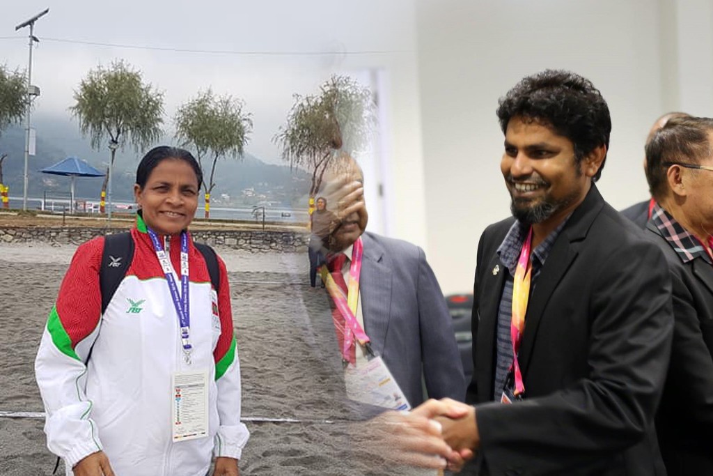 Athletics Association ge Raees kamah mihaaruge Raees Tholal aai Yazu kurimathi laifi