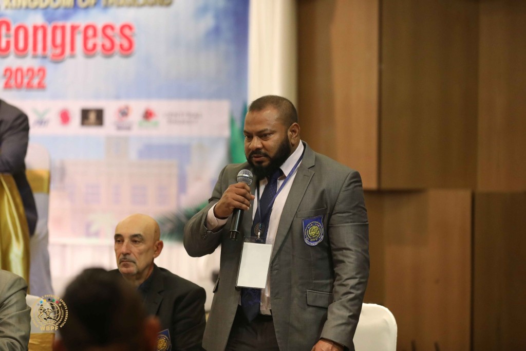 World Bodybuilding and physique federation ge naibakah Raajjey ge Ibbe