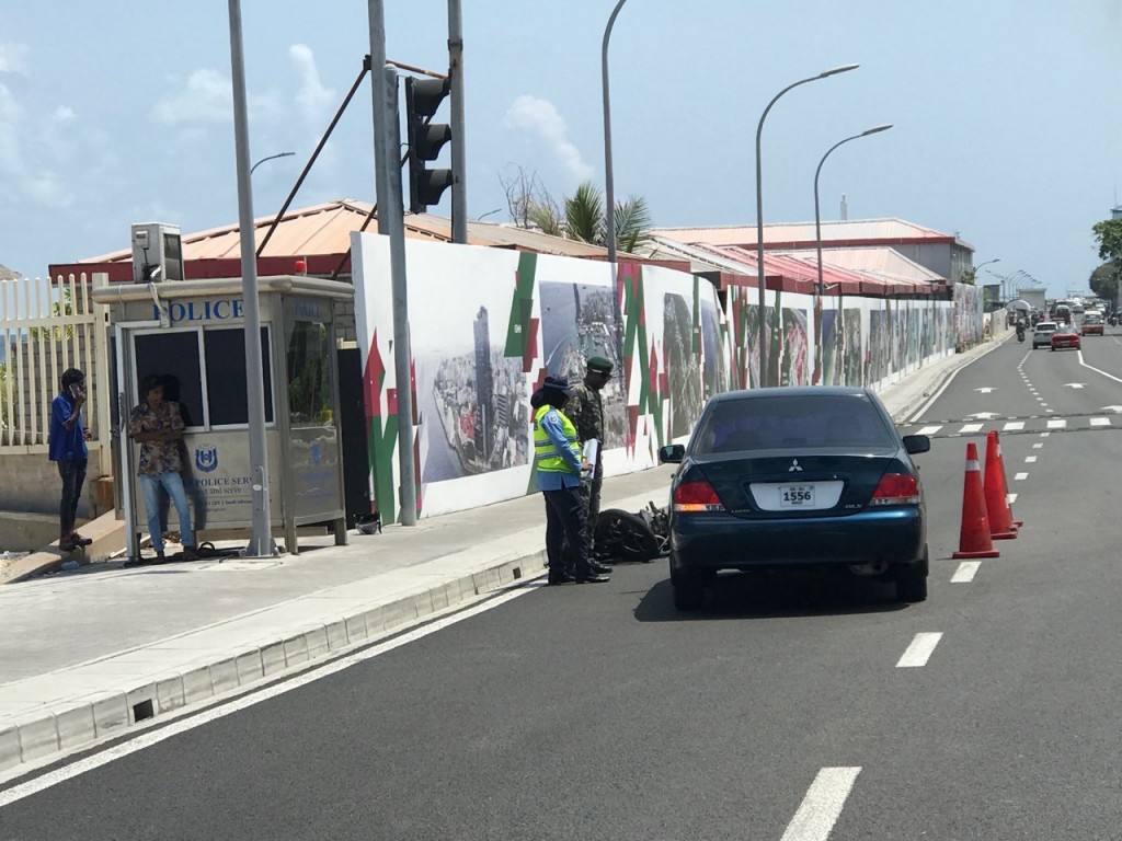 MNDF vehicle runs into accident with motorcycle