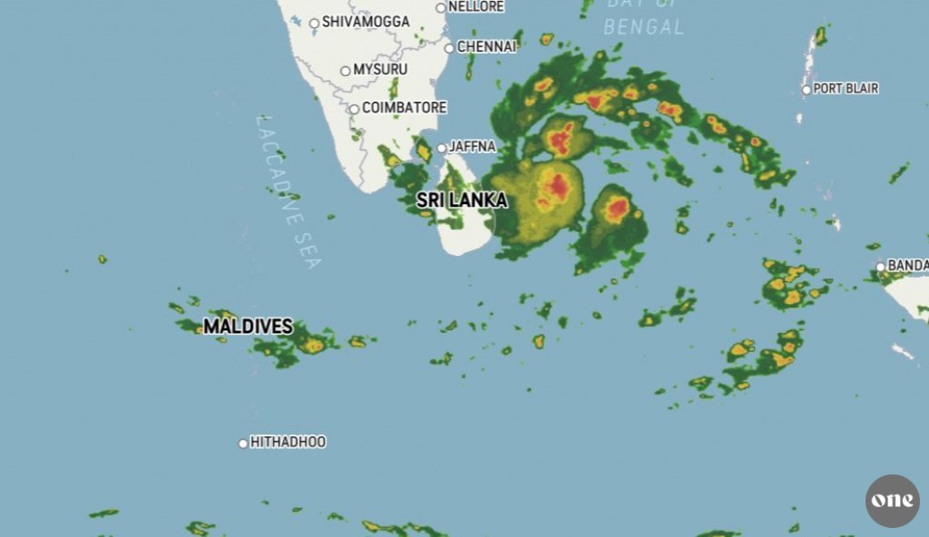 Storm Burevi will start affecting Maldives today