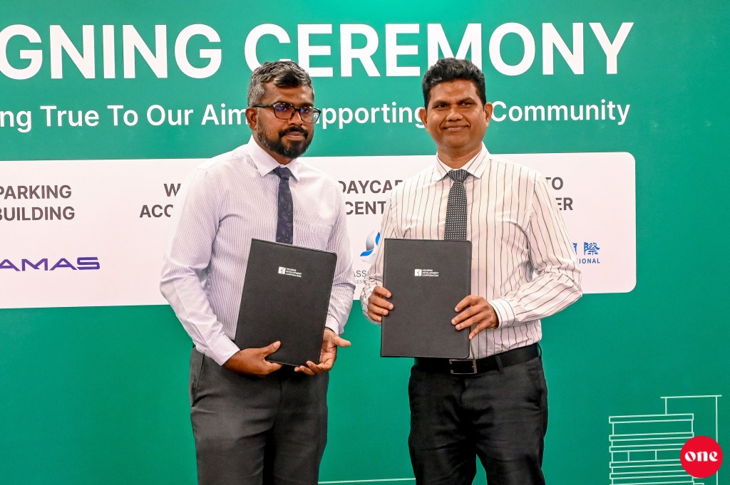 Hulhumale gai daycare center akaai parking building eh gaaimu kuranee