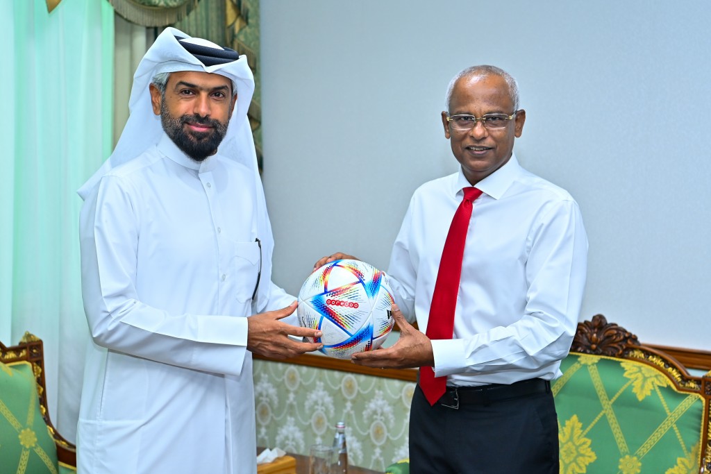 Ooredoo extends World Cup match invitation to President Solih