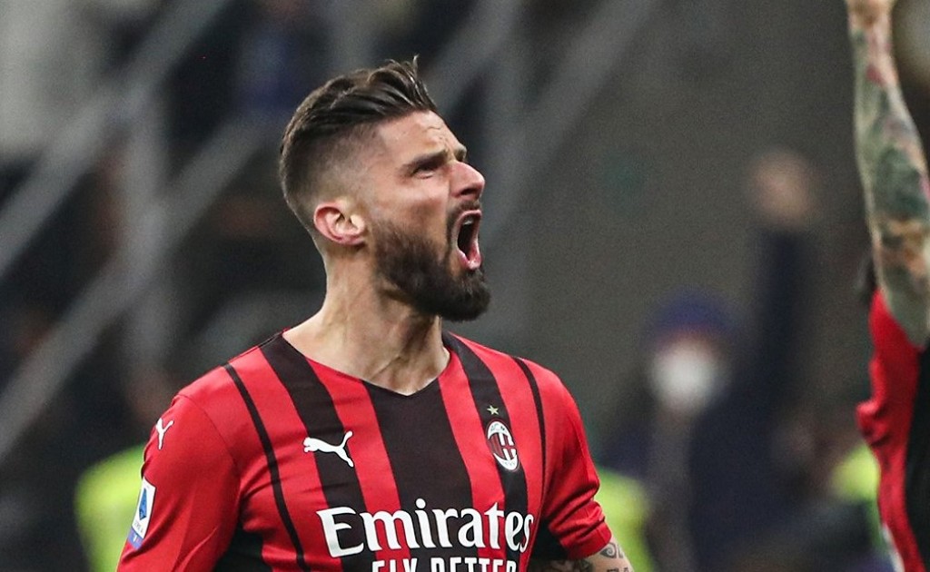 Fulu fulugai Giroud jehi 2 goal aaeku AC Milan in derby kaamiyaabu koffi