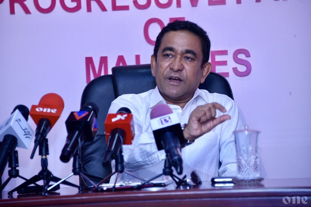 Pres. Yameen: MDP acquiring majority at Parliament is extremely dangerous for country