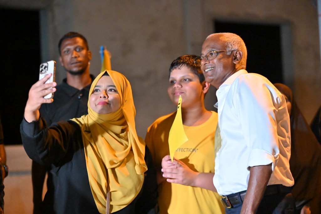 Photo: Thimarafushi gai beyvi Raees Solih ge campaign jalsa