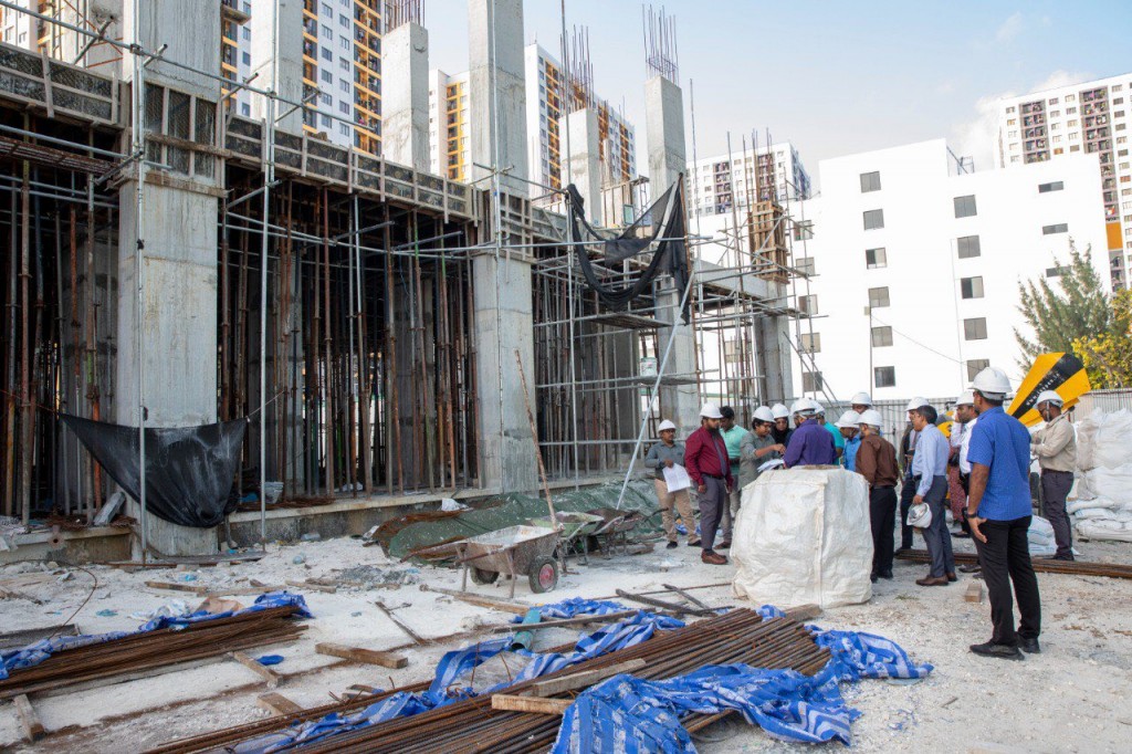 Aharakahvure gina dhuvahah fahu, SJ inn Hulhumale' gai imaaraaiy kuraa miskithuge masahkaiy alun fashaifi
