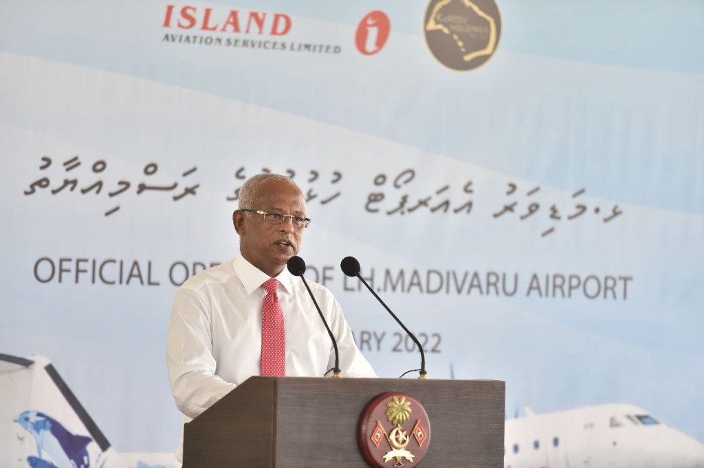 Madivaru airport international kurumuge masahkaiy nufeshunee MTCC ge masahkaiy thah gina vumun: Raees