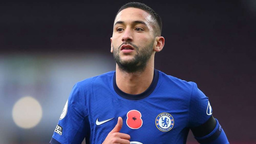 Ziyech ge jaadhulaaeku Chelsea 3 vana ah