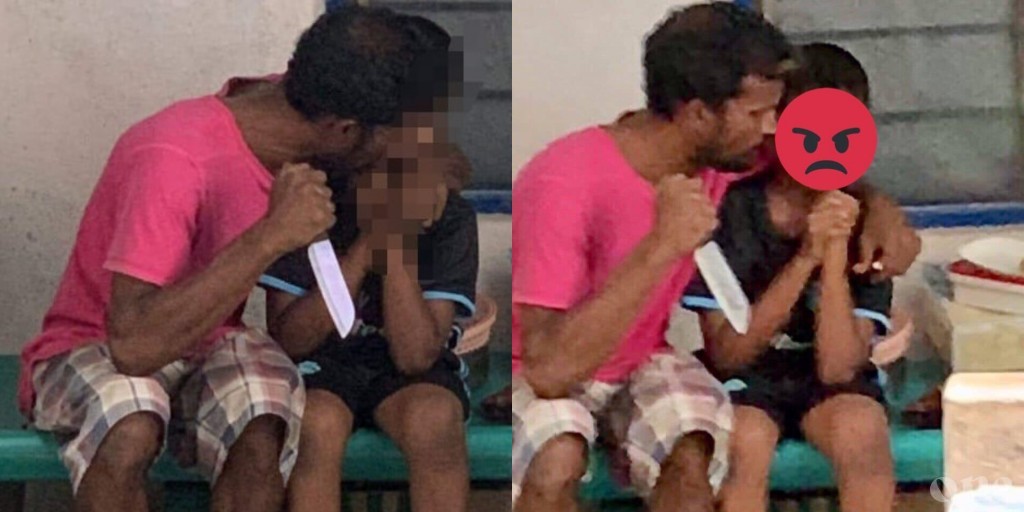 Man arrested for threatening own child with knife