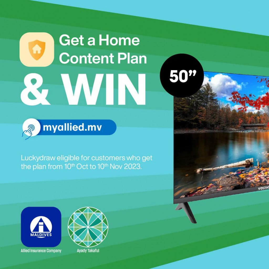 Allied in Home Content Plan eh nagaigen 50 inches ge smart TV eh libey promotion eh