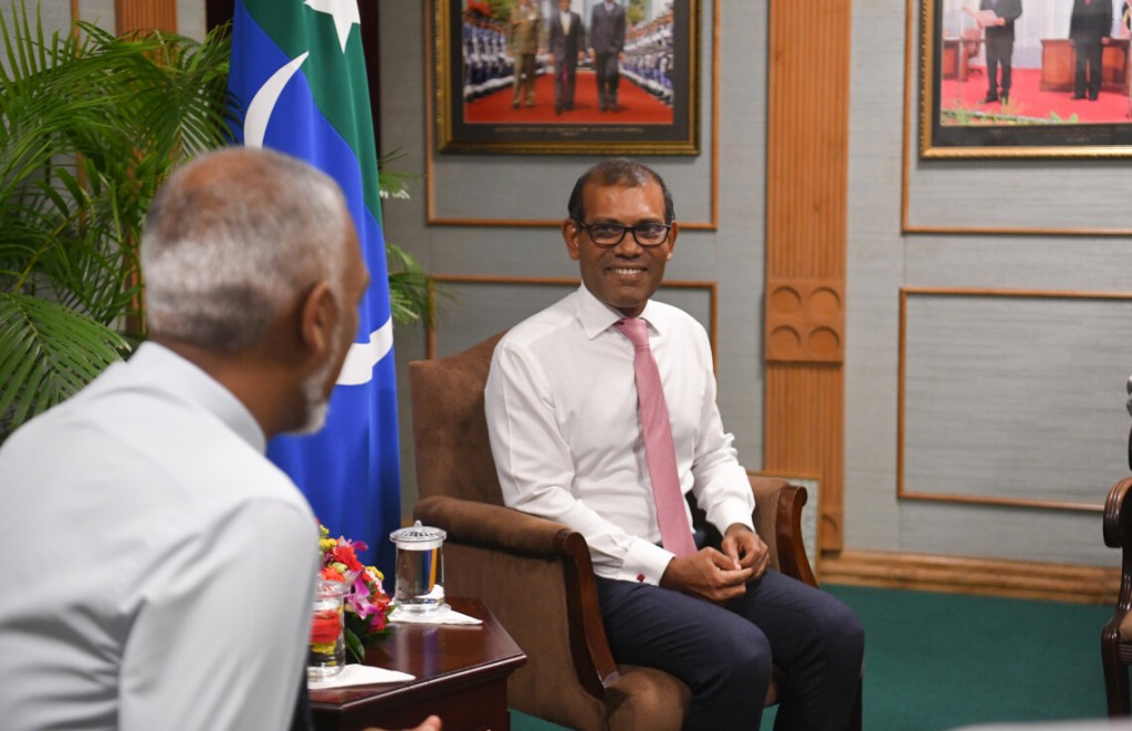 Hukumah fahu Nasheed: Muizzu huvaa kurumuge jalsa huttuvan MDP in reyvi reyvun fail vejje