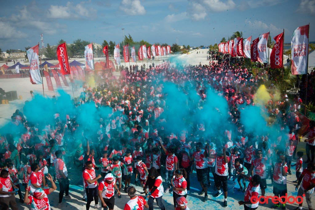 3,000 ahvvure gina baiverinnaaeku Kulhudhuffusheefai Ooredoo Fun Run baahvvaifi