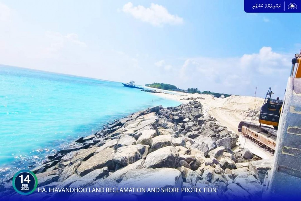 54 percent of Ihavandhoo land reclamation completed