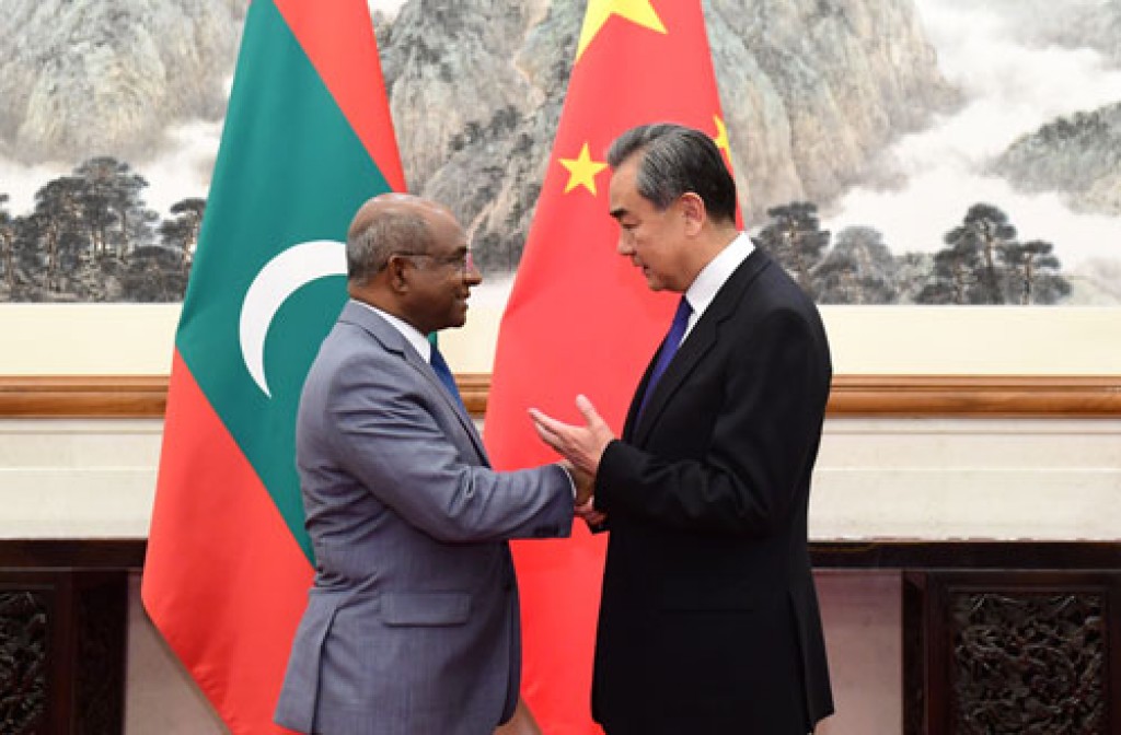 China ge foreign minister anna mahu Raajje vadai gannavanee
