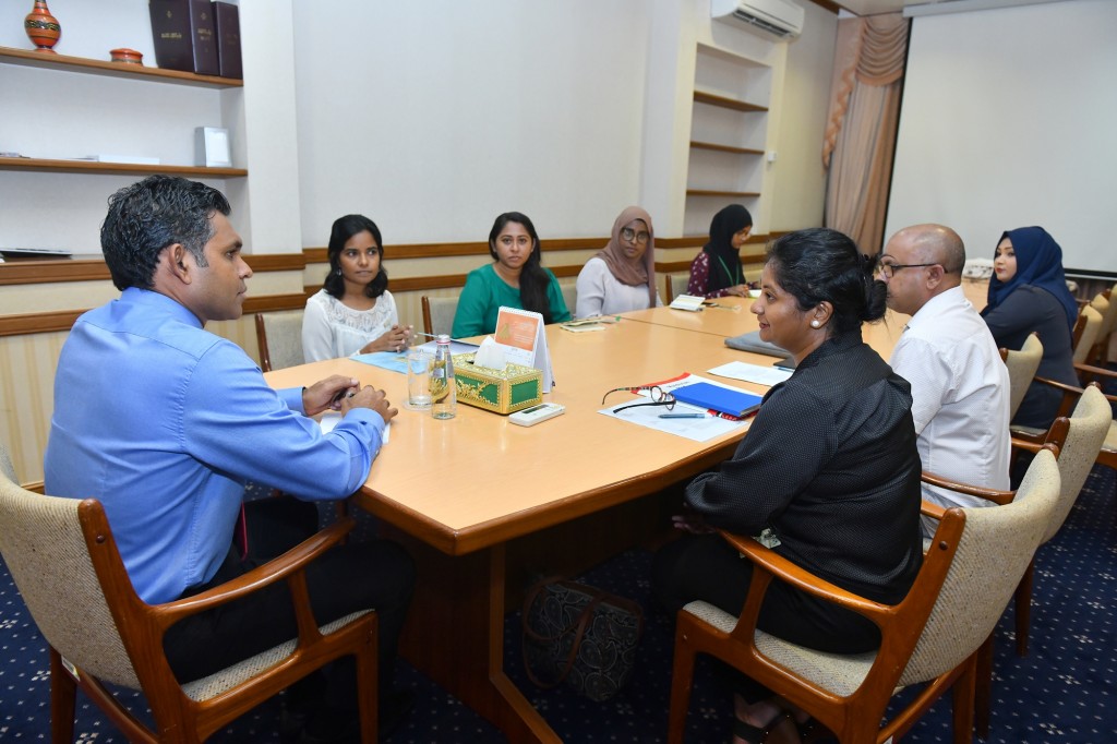 Vice President meets with the senior officials of Maldivian Red Crescent
