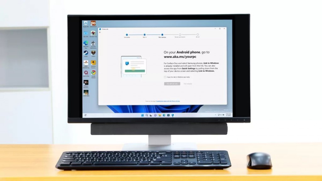 Microsoft Windowsge phone link app: android phone gengulhey meehunah bodu faseyhaeh