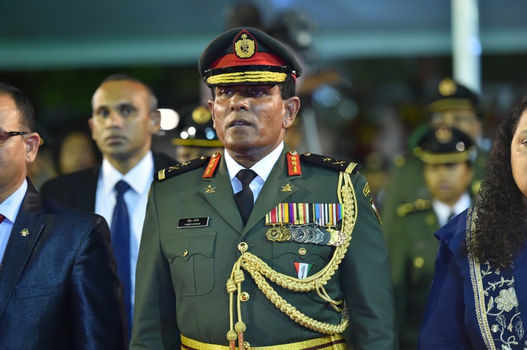 Kureege Chief of Defence Force Shiyam ah dhauvaa kuran fonuvaifi