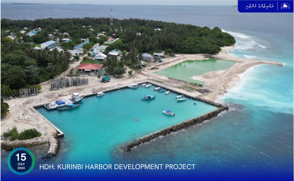Quay wall blocks delivered to HDh. Kurinbi Harbour Development Project site: MTCC