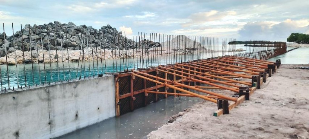 Nellaidhoo harbor development well underway