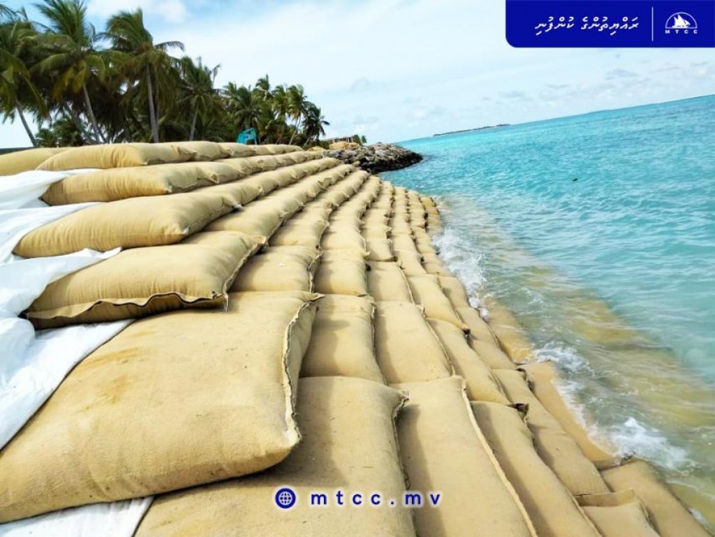 Majority of Dhidhdhoo Shore Protection Project completed