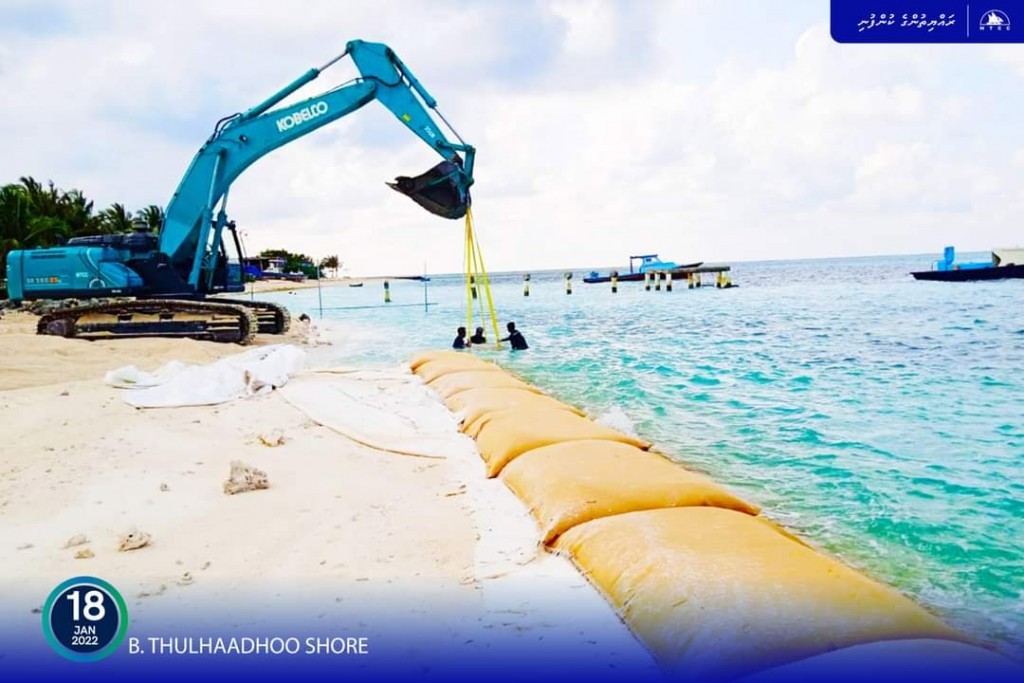 70 percent of Thulhaadhoo Shore Protection Project completed