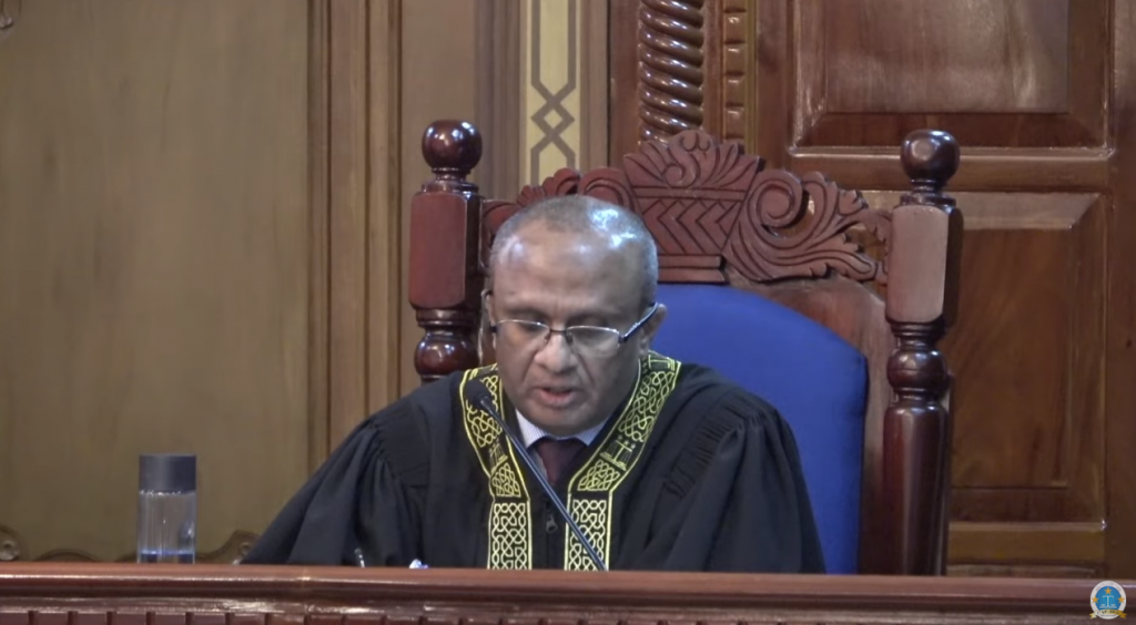 Majilis raees ge ithubaarunethkamuge massala kuriah nudhiyas ehen masakkath kureveyne kamah supreme court in kanda alhaifi