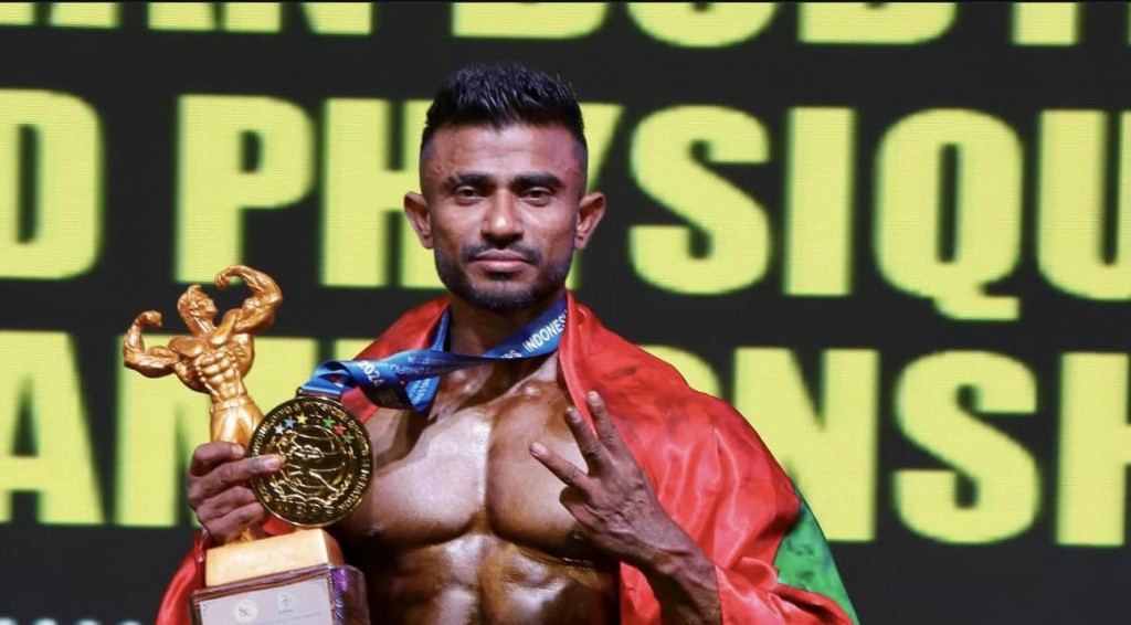 Azneen, jehijehigen 3 vana faharah Asia mubaaraathun ran medal hoadhaifi