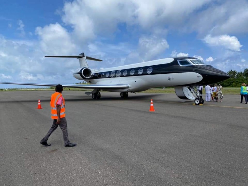 Koodoo Airport receives first private jet