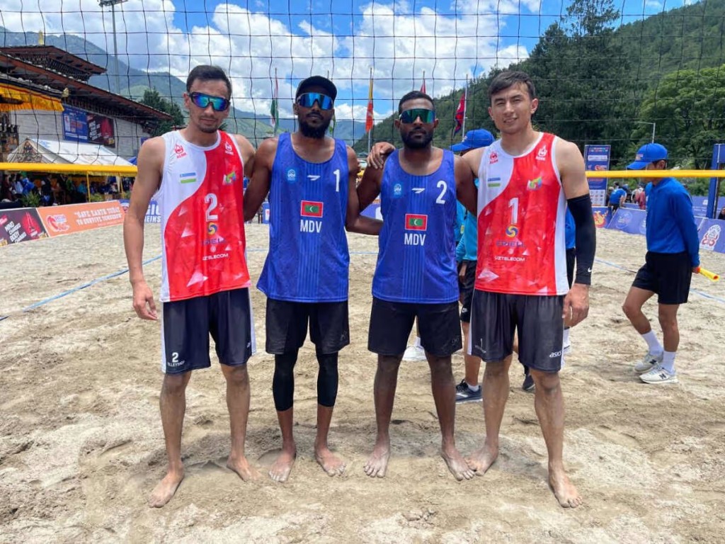 CAVA Beach volleyball challenge cup gai raajjeyge pair thakun feshun rangalhu koffi