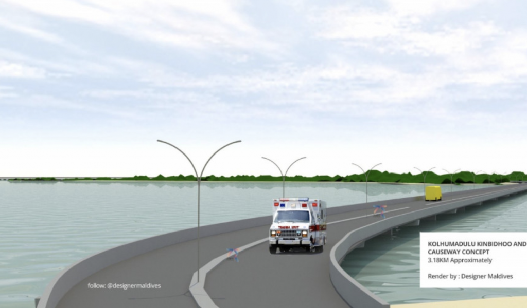 Veymandoo-Kinbidhoo Causeway kuriah gendhaanee 