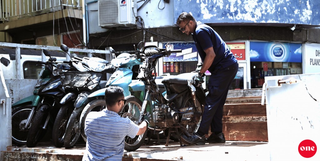 Hulhumale' 1ge dhe flat dheythereygai park kuraa cycle thah tow kuran fashaifi 
