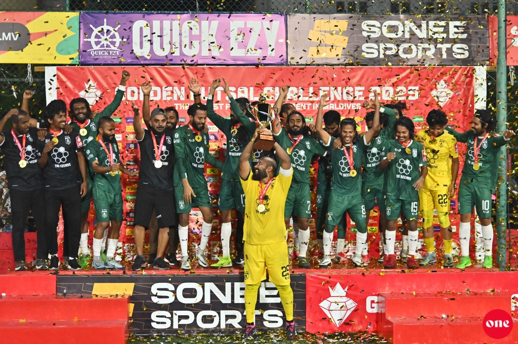ވަން ފޮޓޯ: ގޯލްޑަން ފުޓްސަލް ޗެލެންޖް 2025ގެ ފޯރިގަދަ ޒޯން ފައިނަލްތައް