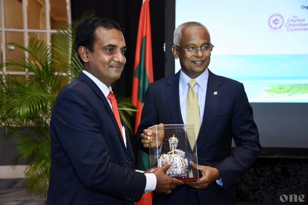 President Solih invites Sri lankan businesses to invest in Maldives