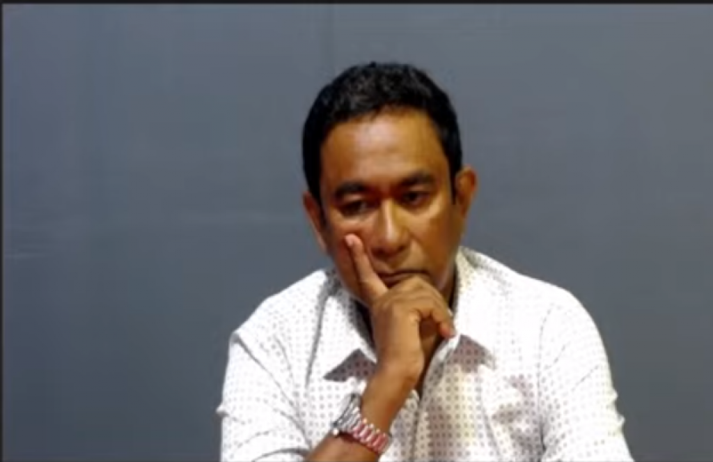 Mudhalaai faisaa dhaulathah negeynee hukumugai himanaigen kamah kanda'alhan Yaameen ge faraathun husha'halhaifi