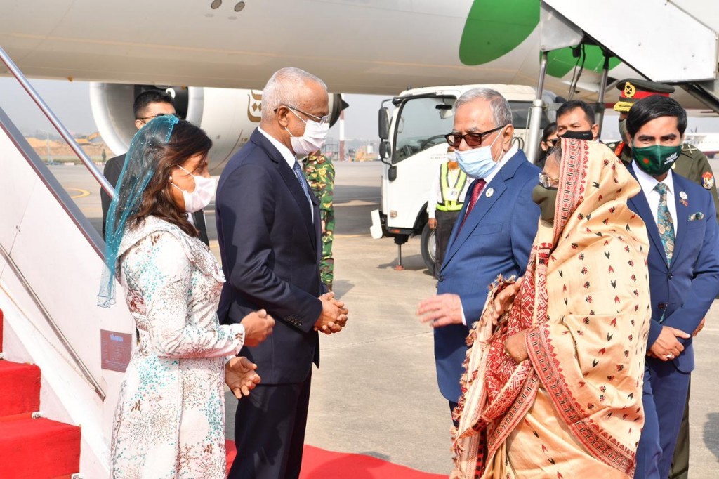 President and the First Lady arrives in Bangladesh