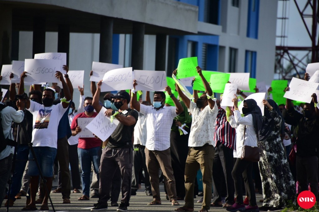 Protest held calling to reduce Hiyaa Flat rent