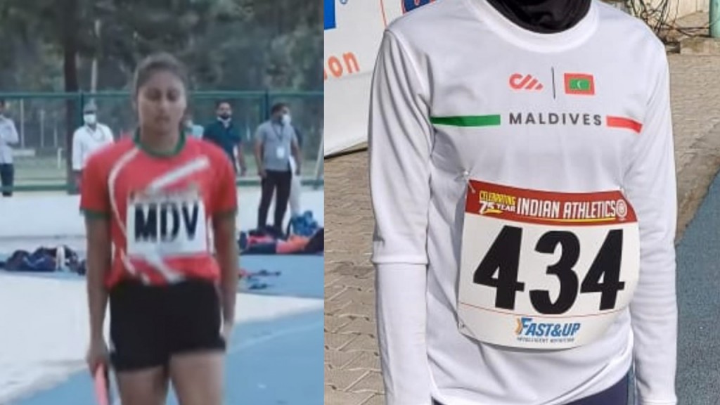Dhivehi gaumee jersey gai India kujjaku mubaaraathehggai dhuvefaeh nuvey: Athletics Association