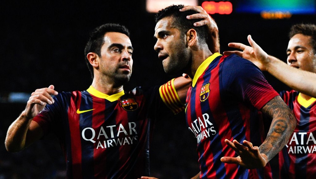 Xavi ge edhumah umurun 38 aharuge Alves enburi Barca ah
