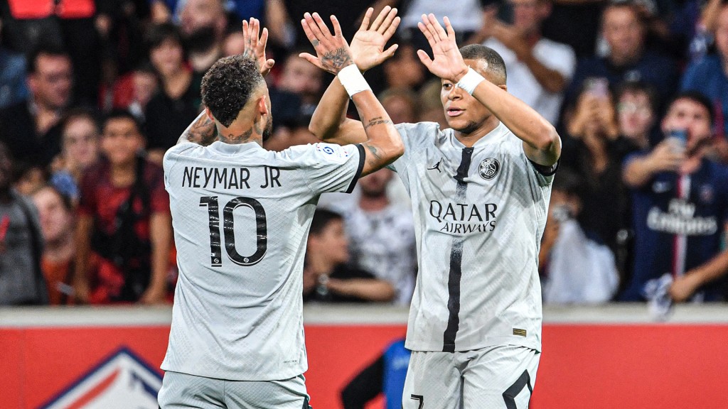 Mbappe, Neymar adhi Messi ge thafaathaa eku PSG in Lille kolhah 7 goal