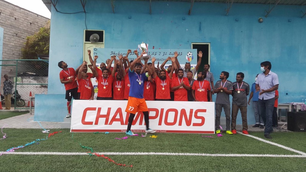 Mahibadhoo veterans football mubaaraathuge champion team akah mifaharu ves The Joali