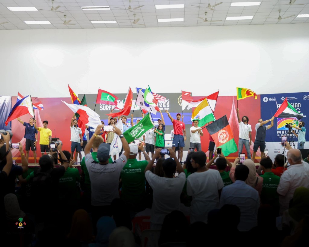 Sagaafee harakaaiyy thakaa eku Asian Surfing Championship Thulusdhoo gai fashaifi