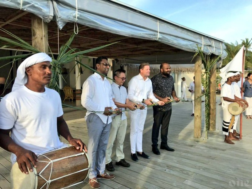 Tourism Minister takes part in the opening ceremony of Intercontinental Maldives Maamunagau Resort