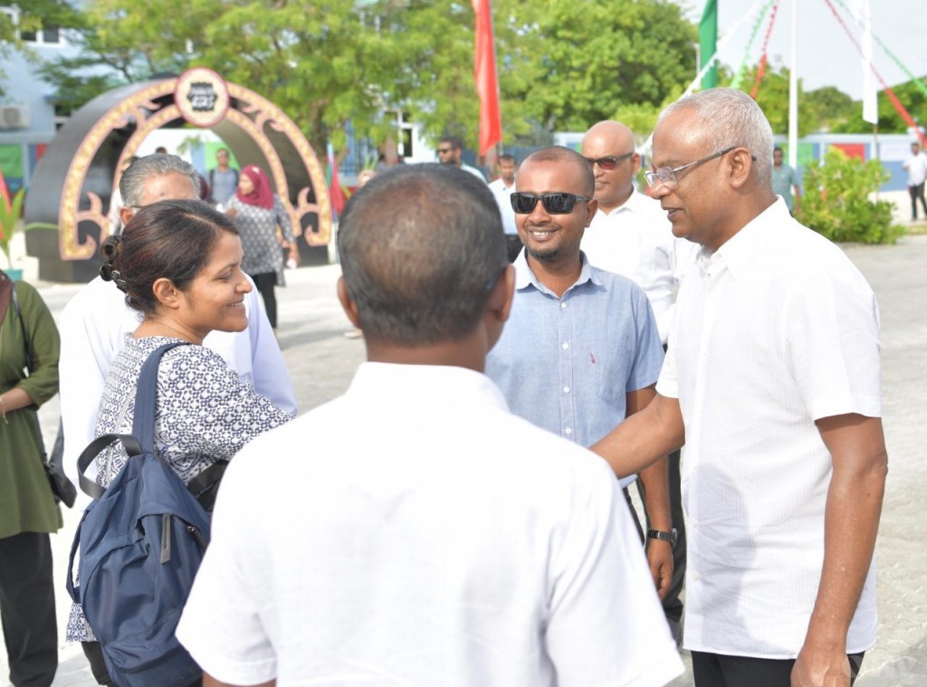 President concludes visit to Manadhoo