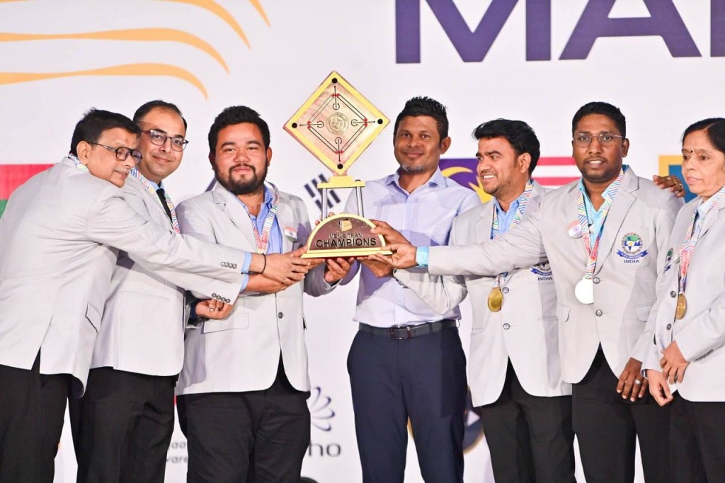 Asian Carrom championship kaamiyaabu, minister ge visnunfulhu ithuru mubaaraiyy thakakah!