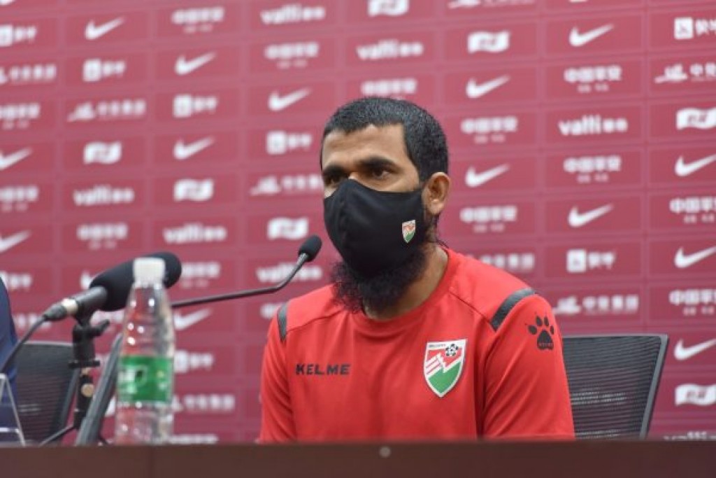 AFC Cup ge thayyaaree thakah gaumee captain Aku aai goalkeeper Faisal ves Eagles ah