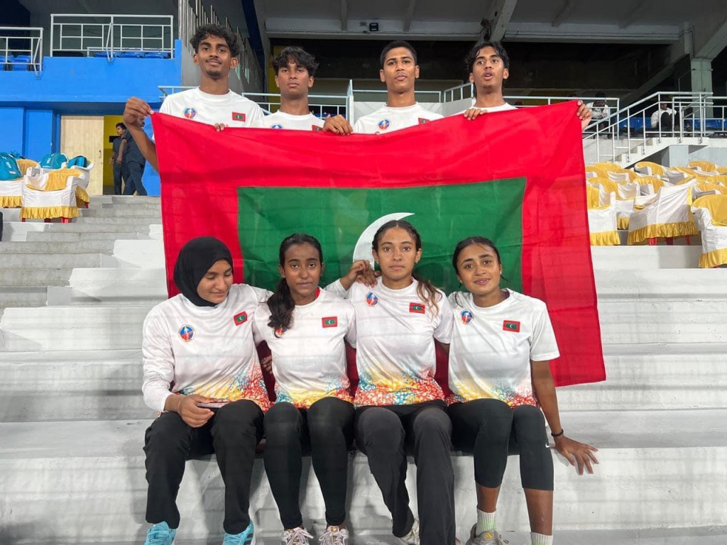 South Asian Junior Atheltics Championship: Raajjeyge firihen adhi anhen relay team ah ves bronze medal